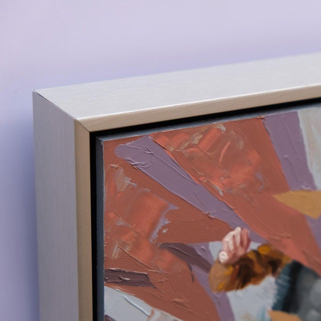 Early 21st Century A New Rhythm 1 by Stefan Smit | Oil Painting of a man dancing among abstract shapes For Sale - Image 5 of 5