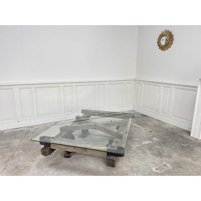Wood Miners Cart Coffee Table, 1990s For Sale - Image 7 of 12