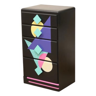 Mid 20th Century Tall Memphis Jewelry Chest For Sale