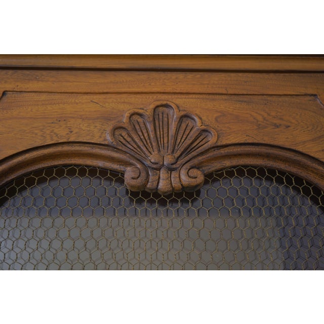 Baker Country French Oak China Cabinet For Sale - Image 11 of 18