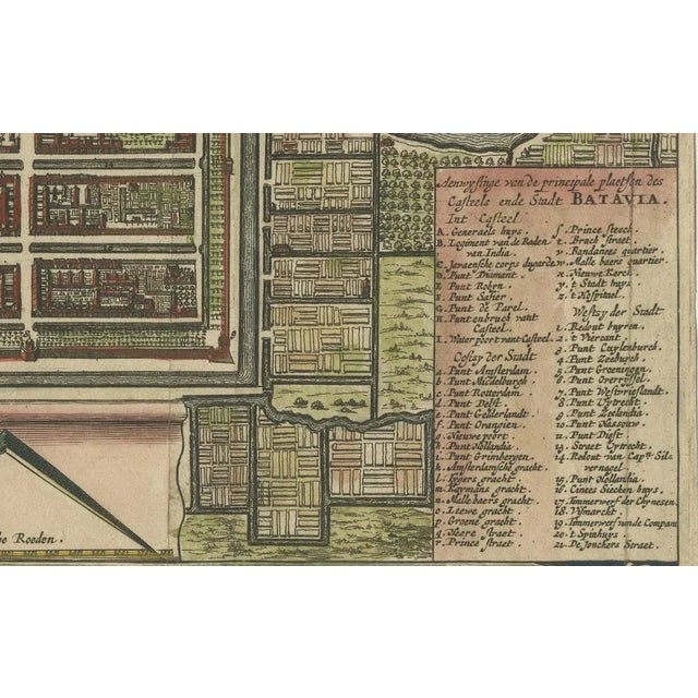Map of Batavia and Castle on Java by Isaac De Lobel, 1669 For Sale - Image 4 of 14