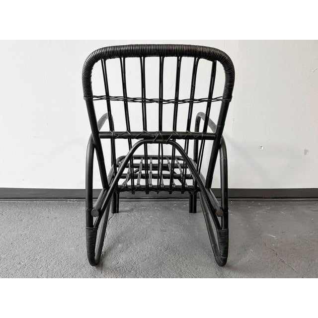 Black Chair in Bamboo For Sale - Image 16 of 18