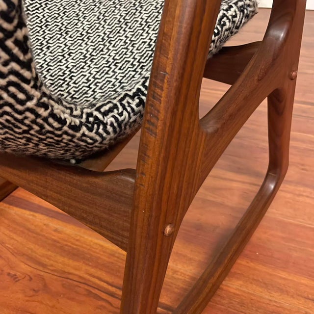 Aage Christiansen Danish Teak Rocking Chair - Mid-Century Modern For Sale - Image 12 of 16