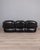 Mid-Century Modern Vintage Italian Three-Seater Sofa in Black Leather, 1970s For Sale - Image 3 of 18