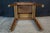Antique Early American Sheraton Style Oak Farmhouse Side Work Table W/ Drawer For Sale - Image 13 of 15