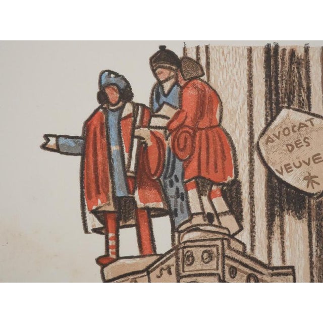 Mathurin Meheut, Procession for Saint Yves, 1937, Engraving For Sale - Image 3 of 7