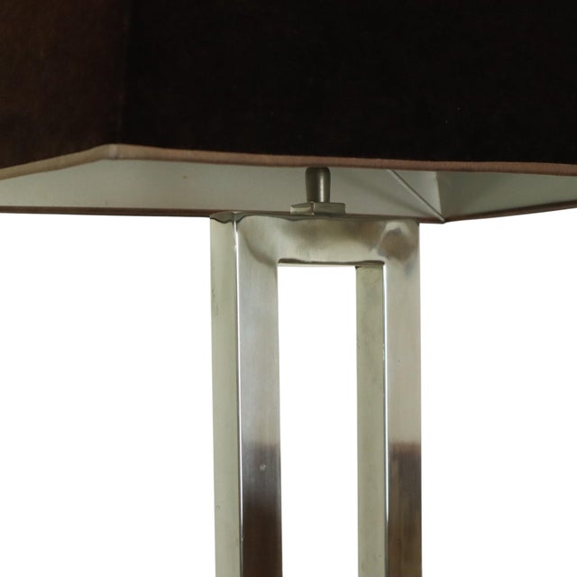 Floor Lamp in Stainless Steel and Granite Base For Sale - Image 16 of 18