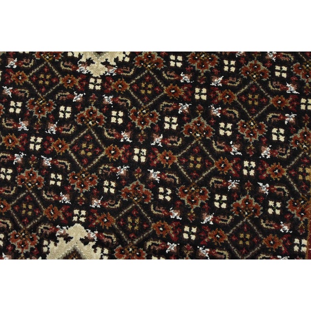 Black Tabriz Mahi Runner 2’8” X 14’3” Black Wool Traditional Hand-Knotted Rug For Sale - Image 8 of 13
