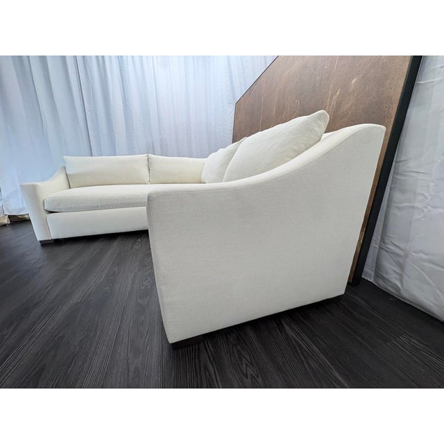 Rh Belgian Classic Slope Arm Left-Arm Bench-Cushion L-Sectional For Sale - Image 12 of 18