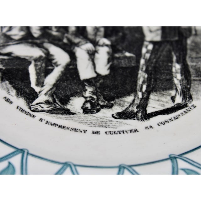 Early 20th Century French Plate “Au Violon” For Sale In Tulsa - Image 6 of 10