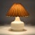 Danish White Glass Table Lamp, 1980s For Sale - Image 4 of 9
