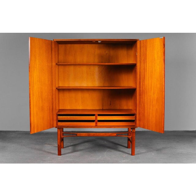 Vintage Highboard in Mahogany For Sale - Image 4 of 18