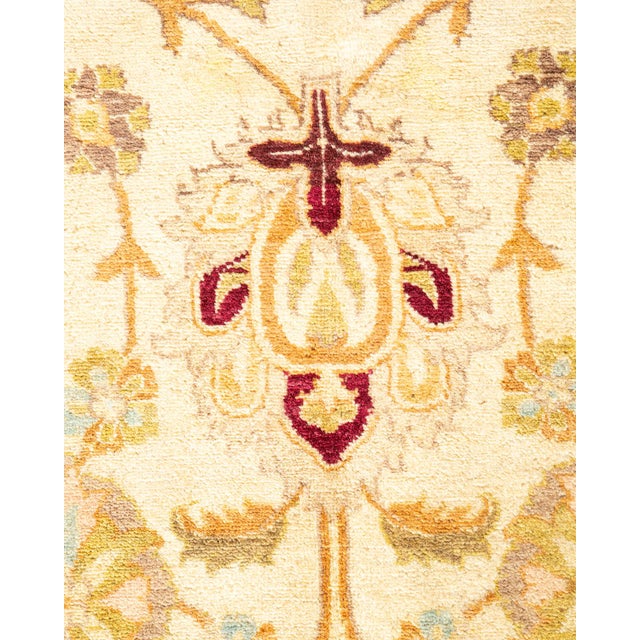Traditional Mogul, One-of-a-Kind Hand-Knotted Area Rug in Ivory, 4' 8" x 7' 1" For Sale - Image 3 of 8