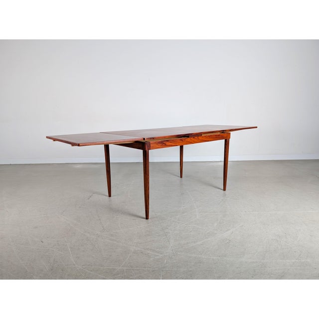 Mid-Century JL Extendable Dining Table in Rosewood by Niels Møller For Sale - Image 6 of 11