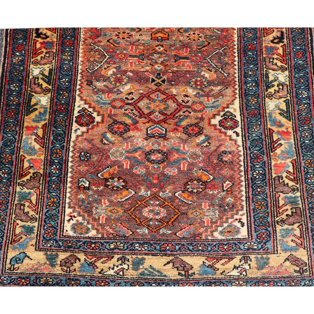 Antique Persian Fine Persian Malayer All-Over Design 3'9 X 8'0 For Sale - Image 10 of 13