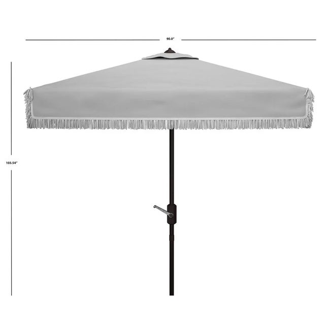 Contemporary Milan 7.5 Square Umbrella - Gray For Sale - Image 3 of 4
