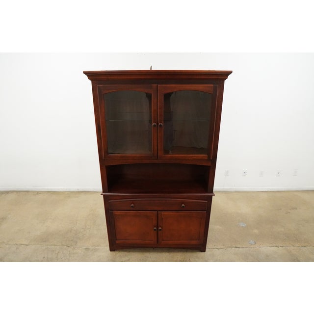 Bassett Furniture Traditional China Cabinet For Sale - Image 10 of 14