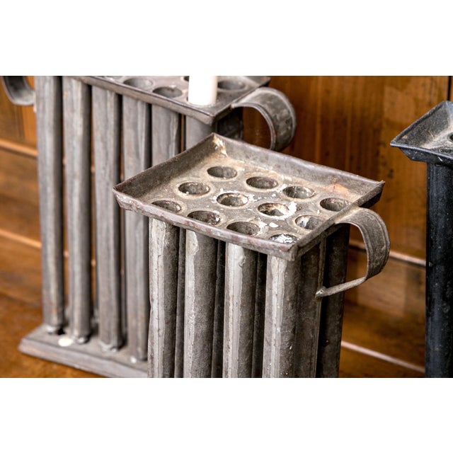 Antique Decorative Tin Candle Molds—Set of 3 For Sale In New York - Image 6 of 6