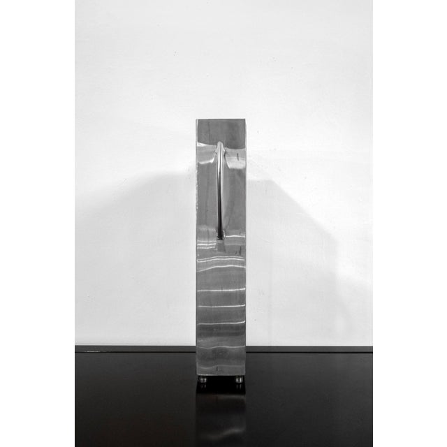 Postmodern Metal Vase by Aldo Rossi, Italy, 1980s For Sale - Image 3 of 6