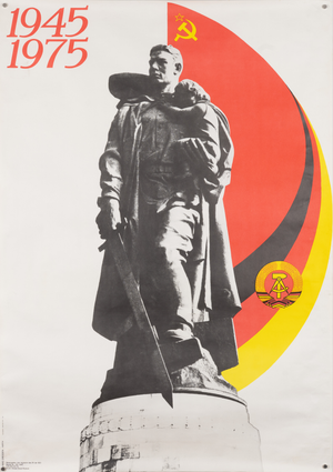 GDR and USSR Friendship Original Political Propaganda Poster