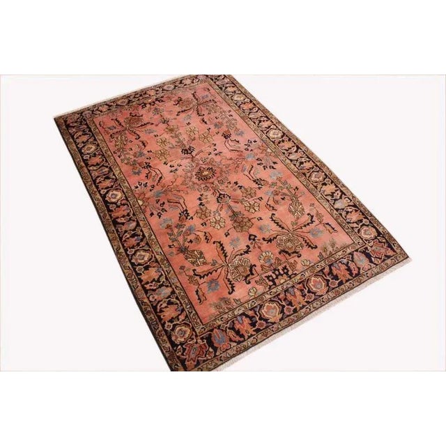 Antique Middle Eastern Hand-Knotted Sarough Rug For Sale - Image 10 of 10