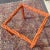 Vintage Orange Lacquered Carved Faux Bois Square Center or Side Table For Sale - Image 10 of 12