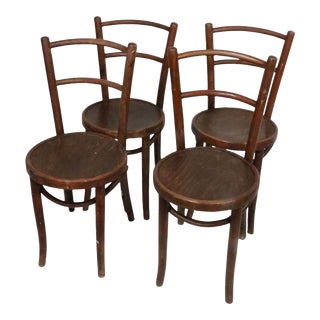 4pc. J J Kohn Mundud Cafe Style Dining Chairs C 1914/1920's For Sale