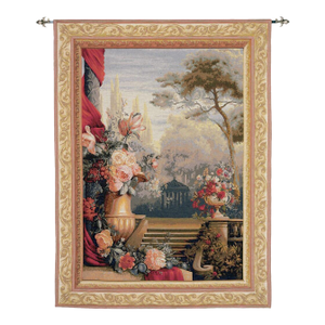 Bouquet Jardin Loom Woven Tapestry - 190 X 142 Cm (6'3" X 4'8") - Requires Rod Size 4