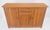 Tangerine Solid Teak Danish Mid Century Modern 45" Tall 3 Door Compartment Credenza MINT For Sale - Image 8 of 15