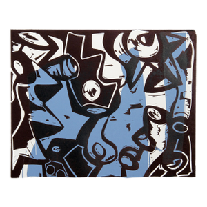 Charlie Hewitt, L, Woodblock
