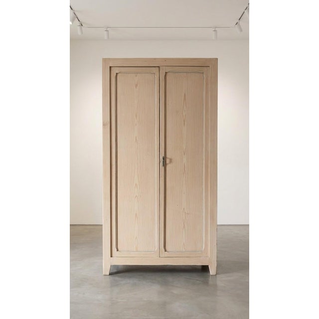 Vintage Parisian Wardrobe in Fir, 1950s For Sale - Image 4 of 4