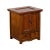 Early 20th Century Early 20th Century Chinese Elmwood Bedside Cabinet with Scalloped Apron For Sale - Image 5 of 13