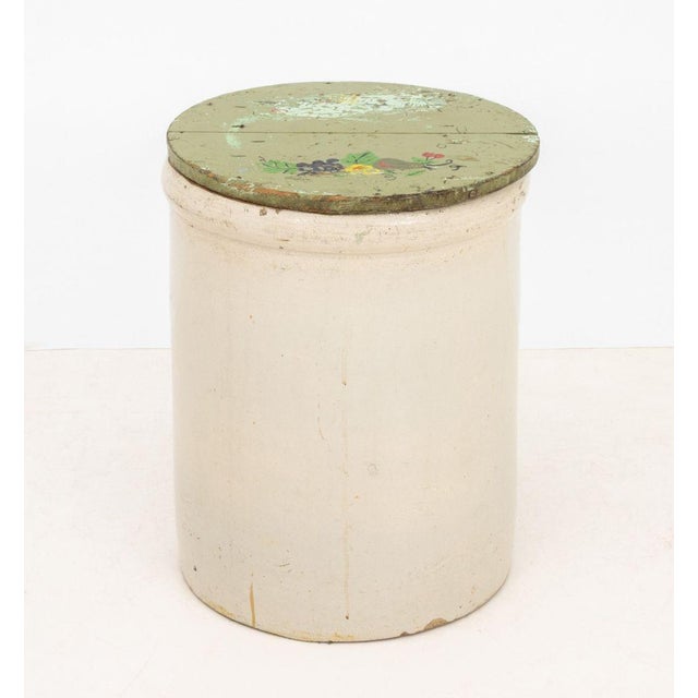 Robinson Ransbottom Pottery Co. Robinson Ransbottom Antique Stoneware Covered Crock For Sale - Image 4 of 9