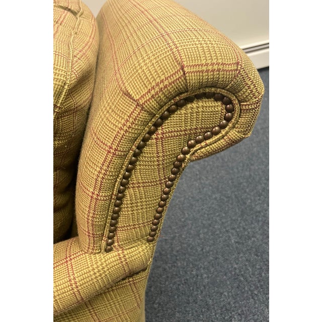 1990s Stanford Furniture “Watson” English Rolled Arm Lounge Chair For Sale - Image 5 of 10