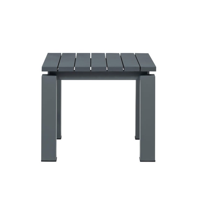 Sardinia Aluminum Frame Outdoor Sofa Set - Gray Cushions For Sale In Chicago - Image 6 of 18