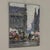 Antique Signed Oil Painting on Board 'Brussels Flower Market on the Grand Place' For Sale - Image 4 of 17