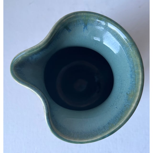 Vintage Studio Art Pottery Glazed Pitcher-Signed For Sale In New York - Image 6 of 8