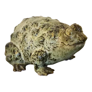 1965 American Art Pottery Mid-Century Modern Sculpture of a Toad or Bull Frog