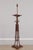 Age: Approx: 20 Years Old Details: Quality Construction Metal Bamboo Form Base Stunning Leaded Glass Shade w. Greek Key...