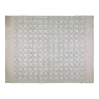 1990s Moroccan Hand Knotted Beni Ourain Rug With Soft Hi-Low Texture,12'X15'7" For Sale