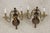 Pair Vintage Colonial Williamsburg Brass Candelabra Wall Sconces For Sale - Image 4 of 13