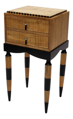 Egypt II Fiddleback Spalted Maple Side Table
