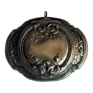 Antique French Rococo Locket Powder Box, Circa 1900