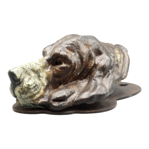 Antique Cold Painted Vienna Bronze Hound Dog Note Clip