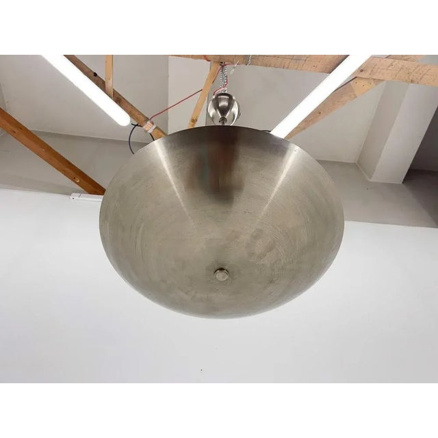 Chrome Pendant Light attributed to Franta Anyz, Czechoslovakia, 1930s For Sale - Image 9 of 13