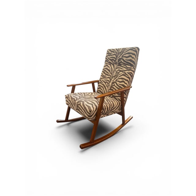 Wood Mid-Century Rocking Chair, 1960s For Sale - Image 7 of 7