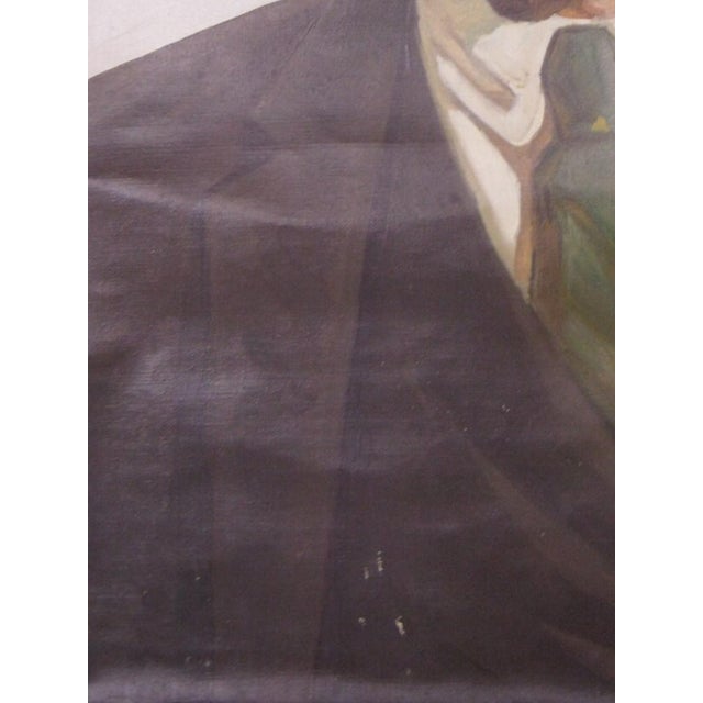 1970s 1970s Vladimir Lenin Portrait Painting, Soviet Socialist Realism Art 100-70 For Sale - Image 5 of 6