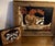 Brown Original Wildlife Painting Pair by Patti Gilley – "Night Crawler" & "Peek-a-Boo" Raccoon Art For Sale - Image 8 of 18