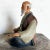 Mid 20th Century Vintage Hakata Mimasu Traditional Japanese Clay Doll Old Man For Sale - Image 5 of 7