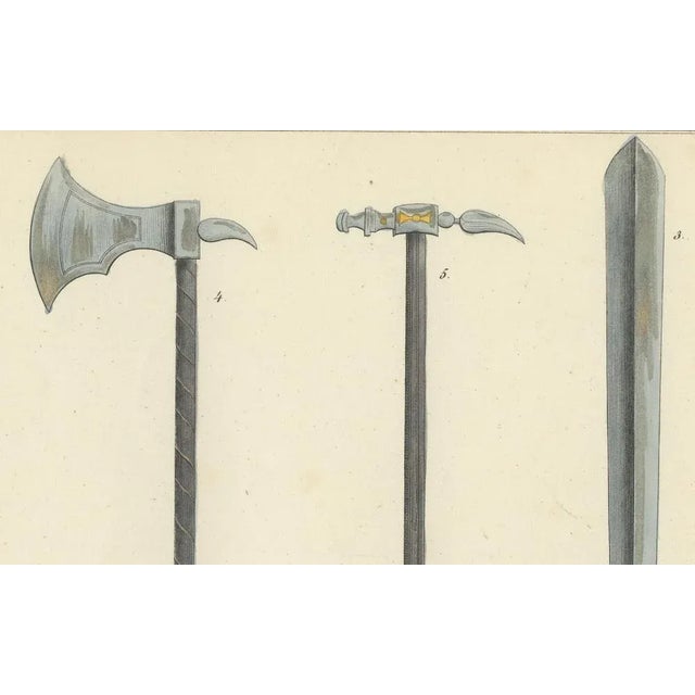 Von Reibisch, Swords, Axes, and War Hammers, 1842, Print For Sale - Image 4 of 6